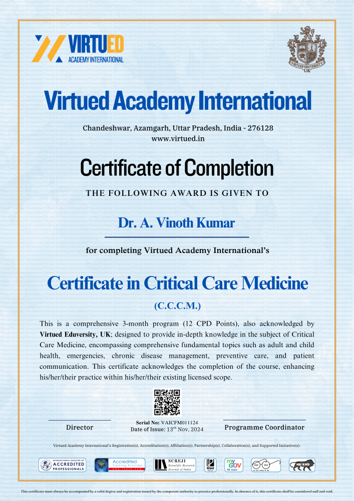 Critical Care Medicine Course